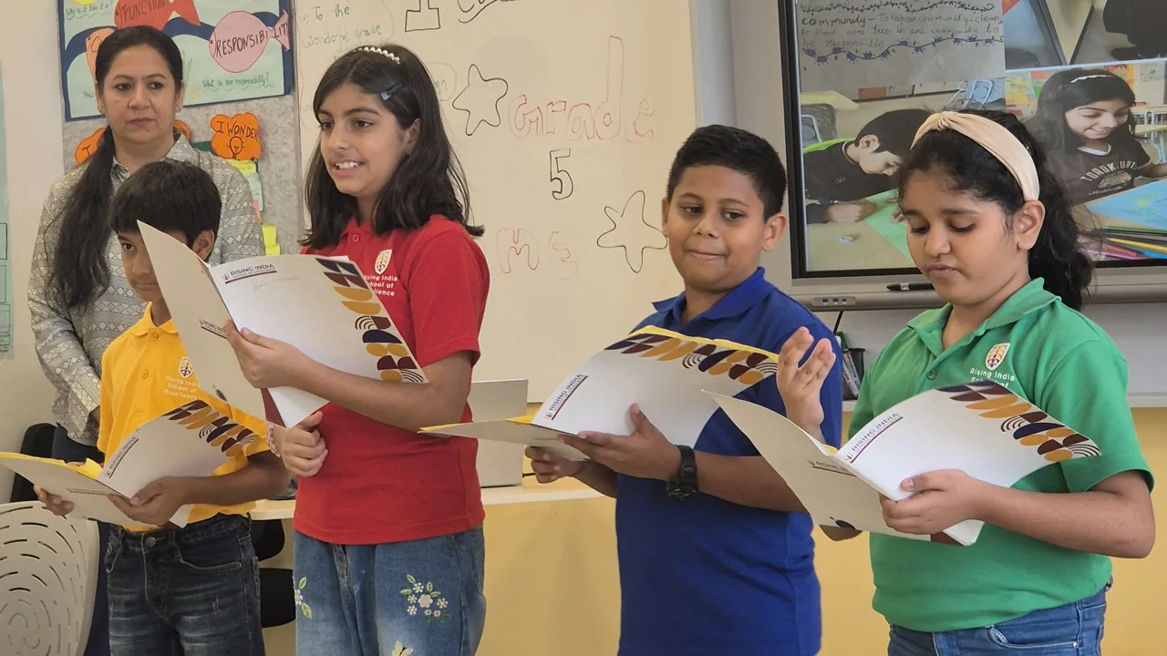 Students learning about cultures from around the world